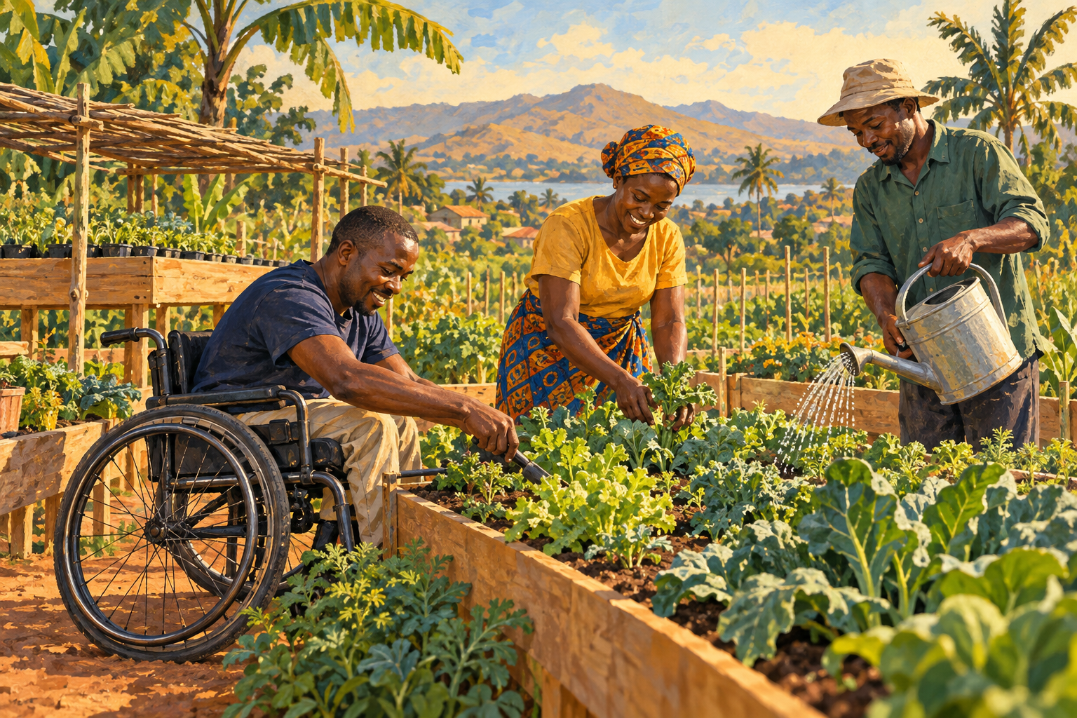 Illustration of the planned accessible community farm